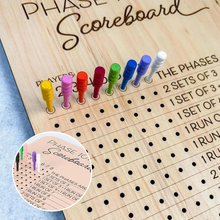 Load image into Gallery viewer, Wooden Phase 10 Score Board