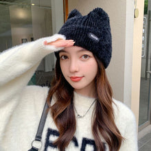 Load image into Gallery viewer, Cute Cat Ear Beanie Hat