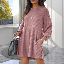 Load image into Gallery viewer, New autumn and winter knitted long-sleeved dress