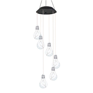 Solar-Powered LED Wind Chime Light