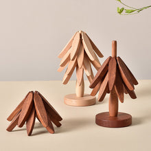 Load image into Gallery viewer, Wooden Leaves Design Coaster
