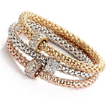 Load image into Gallery viewer, Charm Rhinestone Popcorn Bracelet