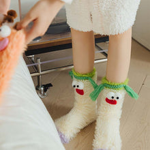Load image into Gallery viewer, Warm Cozy Fluffy Cartoon Monster Socks