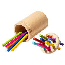 Load image into Gallery viewer, Wooden Montessori Stick Toy