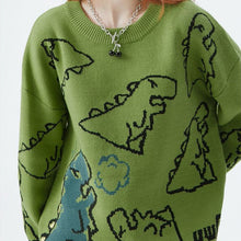 Load image into Gallery viewer, Little Dinosaur Loose Casual Sweater