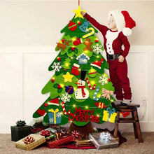Load image into Gallery viewer, Felt Christmas Tree with Detachable Ornaments
