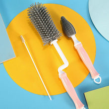 Load image into Gallery viewer, Silicone 360-degree Pacifier Cleaning Brush Set
