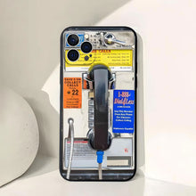 Load image into Gallery viewer, Vintage Phone Booth Pattern Phone Cases