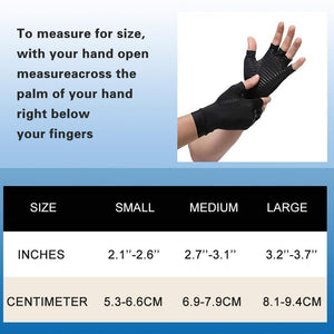 Hirundo Copper Arthritis Compression Gloves, 1 Pair