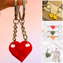 Load image into Gallery viewer, Cute Heart Shape Matching Brick Keychain For Couples