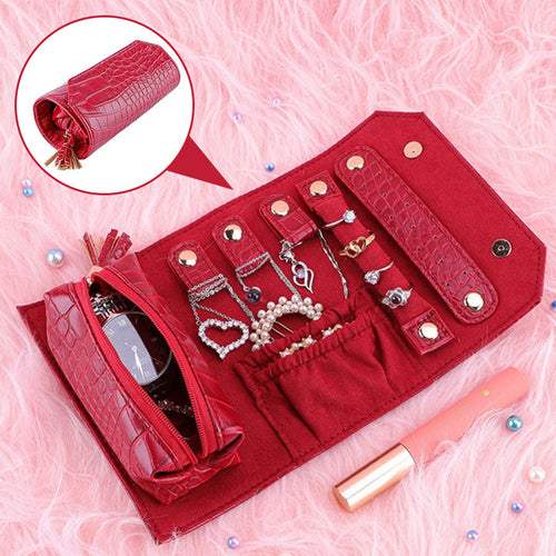 Vacation Jewelry Storage Roll Bag
