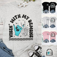 Load image into Gallery viewer, Gothic Graphic Halloween Tee