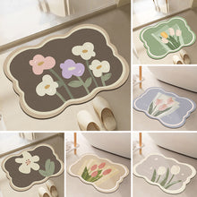 Load image into Gallery viewer, Super Absorbent Flower Non-Slip Mat