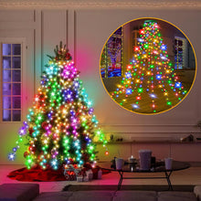 Load image into Gallery viewer, Christmas Tree Waterfall Lights with Ring