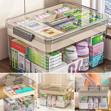 Load image into Gallery viewer, Clear Medicine Storage Box with Handle