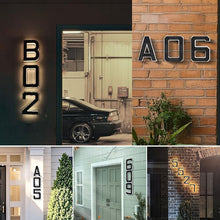 Load image into Gallery viewer, Solar-Powered Outdoor House Number Light