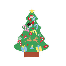 Load image into Gallery viewer, Felt Christmas Tree with Detachable Ornaments