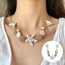 Load image into Gallery viewer, Shell Starfish Pearl Necklace
