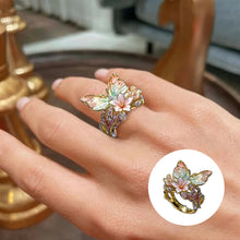 Load image into Gallery viewer, Butterfly Flower Ring