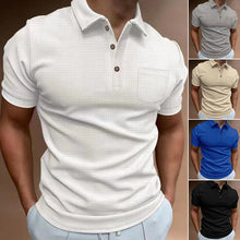 Load image into Gallery viewer, Men&#39;s Waffle Polo Shirt
