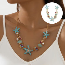 Load image into Gallery viewer, Shell Starfish Pearl Necklace