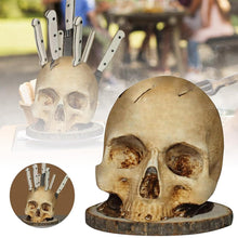Load image into Gallery viewer, Gothic Skull Knife Holder