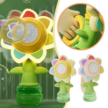 Load image into Gallery viewer, Sunflower Shaped Portable Electric Bubble Maker Toy