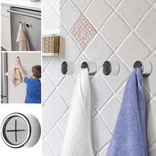 Load image into Gallery viewer, Round Adhesive Push Towel Hooks for Kitchen