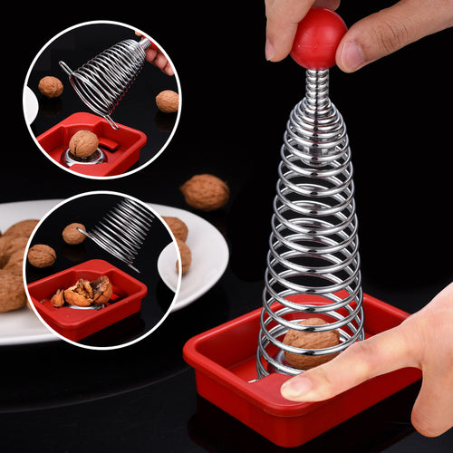 Stainless Steel Spring Walnut Opener