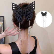 Load image into Gallery viewer, Butterfly Cutout Tassel Large Hair Clip