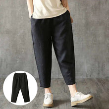 Load image into Gallery viewer, Cotton Linen Ankle Length Harem Pants