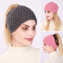 Load image into Gallery viewer, Hollow Out Ponytail Women Beanie