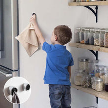 Load image into Gallery viewer, Round Adhesive Push Towel Hooks for Kitchen