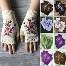 Load image into Gallery viewer, Hand Embroidered Gloves
