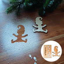 Load image into Gallery viewer, Christmas Footprints Stencil For Gnomes