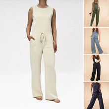 Load image into Gallery viewer, Sleeveless Solid Color Jumpsuit