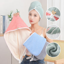 Load image into Gallery viewer, Double Layer Coral Velvet Quick Drying Hair Cap
