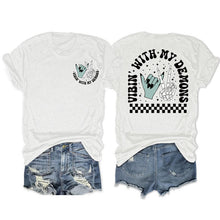 Load image into Gallery viewer, Gothic Graphic Halloween Tee
