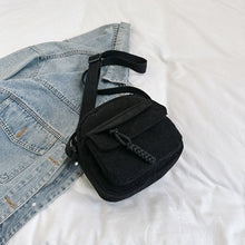 Load image into Gallery viewer, Women's Corduroy Shoulder Bag with Zipper