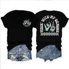 Load image into Gallery viewer, Gothic Graphic Halloween Tee