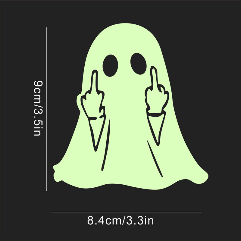 Halloween Glow-in-the-Dark Ghost Car Stickers