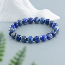 Load image into Gallery viewer, Naturlig Lapis Lazuli Stone Beaded armbånd
