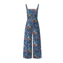 Load image into Gallery viewer, Floral Button Wide Leg Jumpsuit