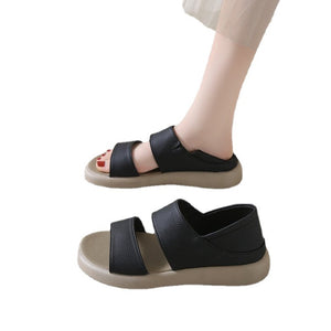 Thick Sole Women's Stylish Leather Sandals