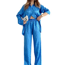 Load image into Gallery viewer, Women&#39;s Leopard Print Two Piece Set