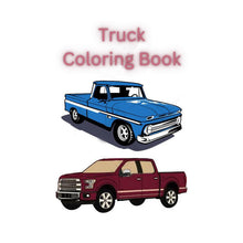 Load image into Gallery viewer, Trucks Coloring Book