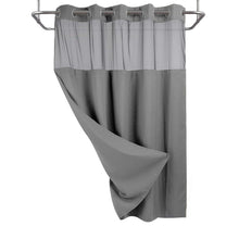 Load image into Gallery viewer, Waffle Pattern Double Layer Shower Curtain