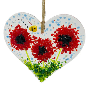 Heart Shaped Flower Pendant