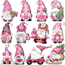 Load image into Gallery viewer, Christmas Wooden Gnome Ornaments