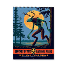 Load image into Gallery viewer, 2025 Wall Calendar: National Parks Legends